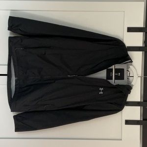 Under Armour Black Wind Breaker/Rain Jacket, Size S